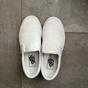 Vans Slip On Sneakers - white canvas